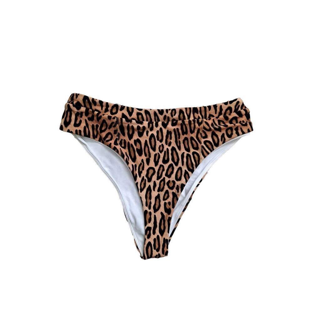 Swiminista Bubbly Bottom Leopard Print  Black Brown Medium